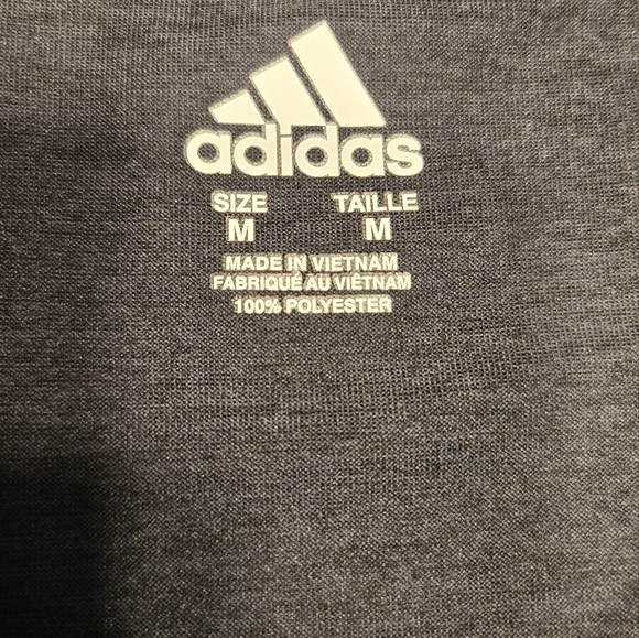 Adidas Long Sleeve Tee Tech Fabric Boys Medium - Picture 2 of 2